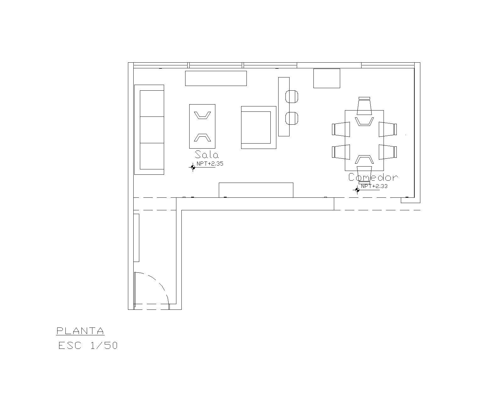 Un plano en blanco y negro de una casa.