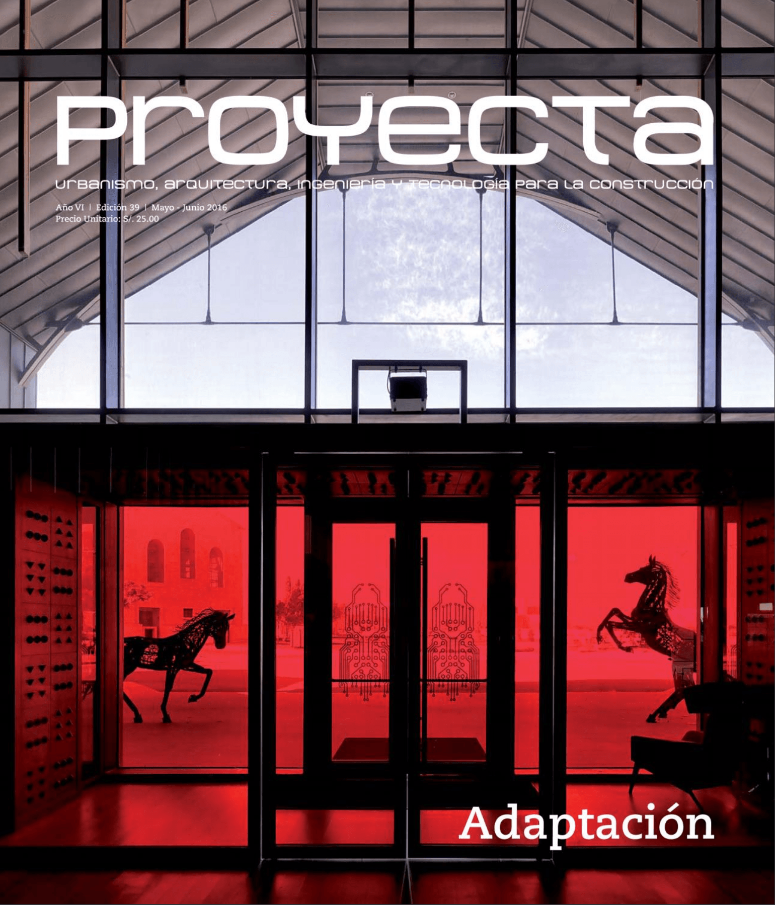 The cover of a magazine called proyecto adaptacion
