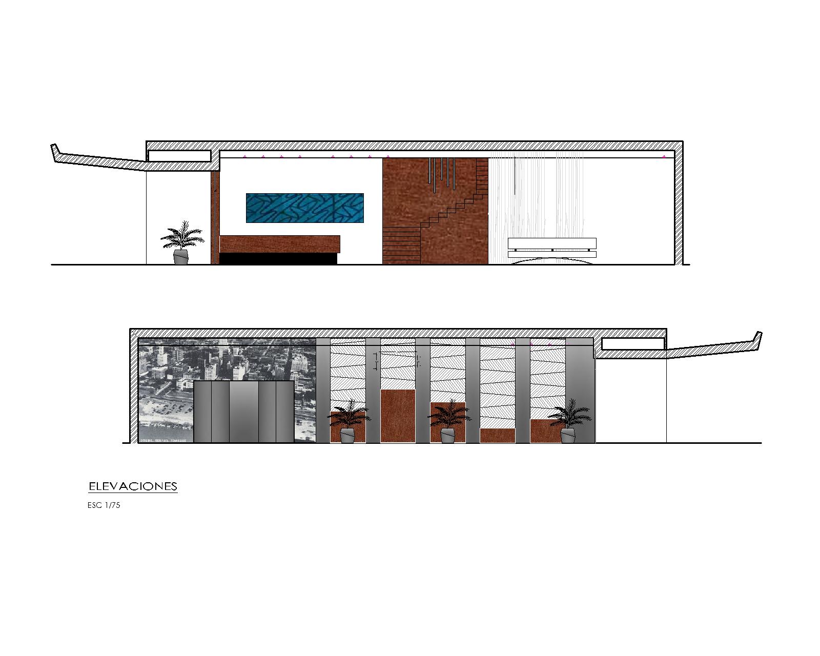 Un par de dibujos de una casa sobre un fondo blanco.