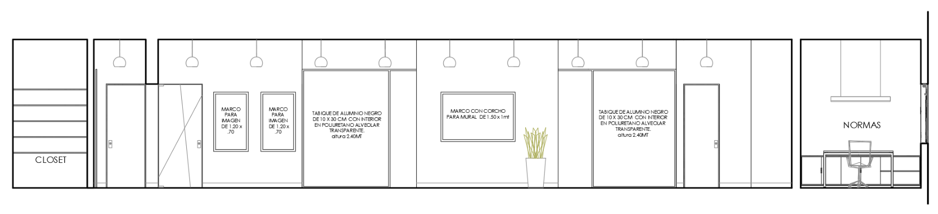 Un plano en blanco y negro de un edificio.