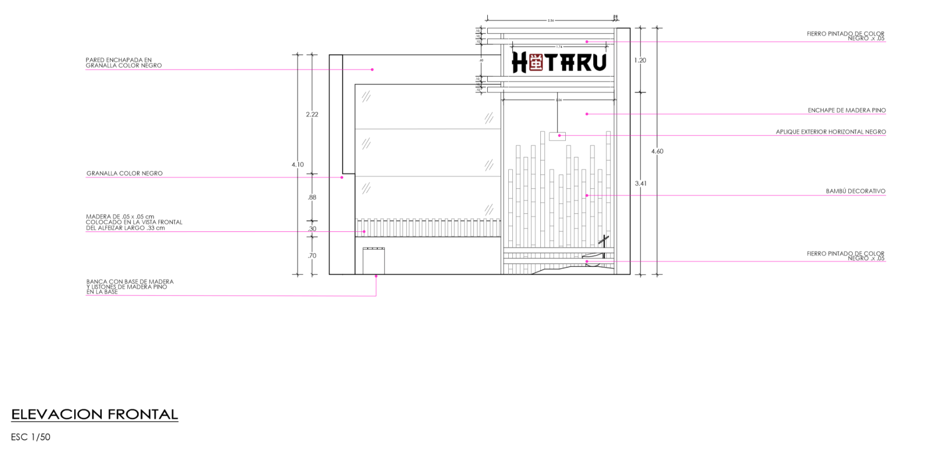 Un dibujo en blanco y negro de un edificio con un cartel en él.