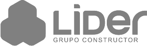 Un logotipo en blanco y negro para el líder grupo constructor.
