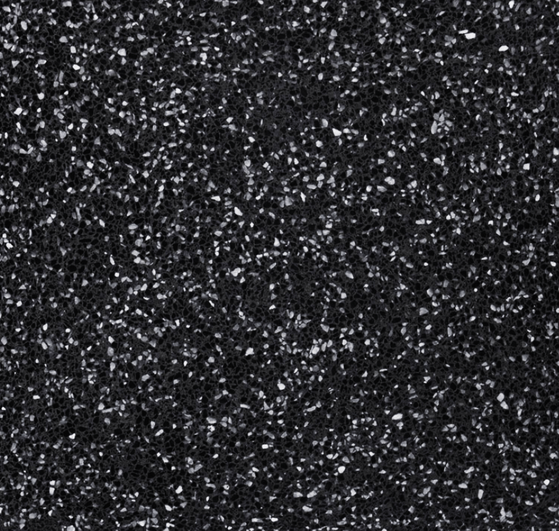 Un primer plano de un fondo con purpurina en blanco y negro.