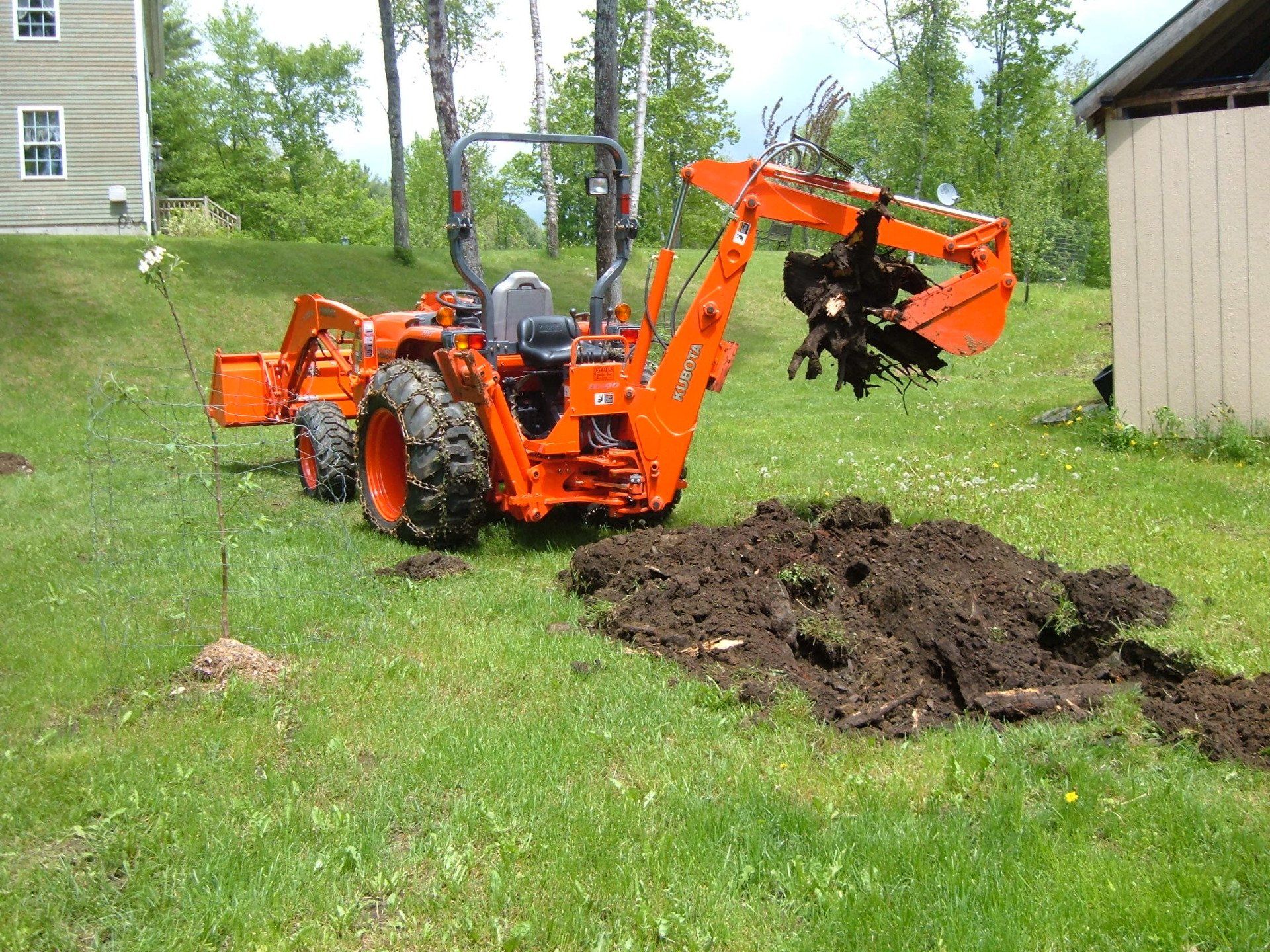Backhoe services in Vermont & Northern NH