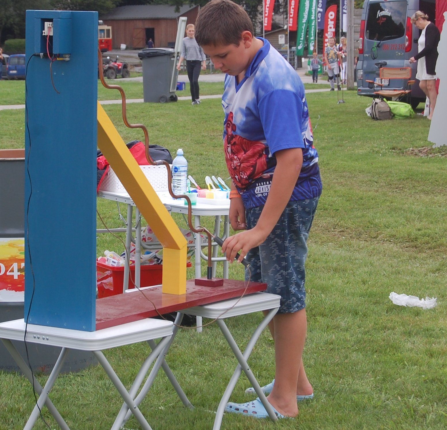 jeux avec chateaux gonflables