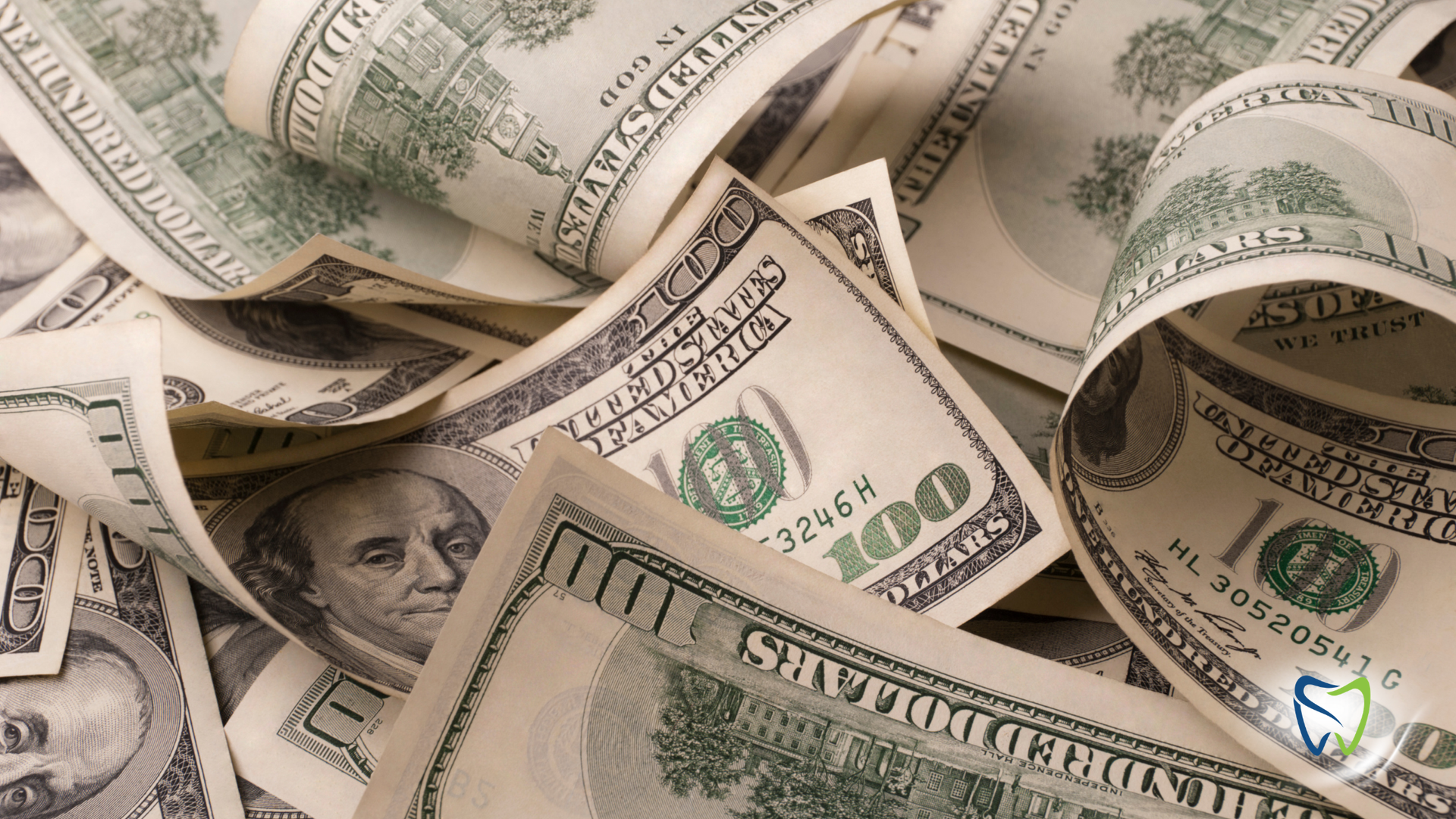 Canadian currency scattered. Includes $50 and $100 bills.