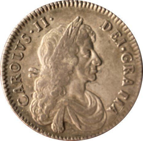Charles II coin, front