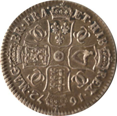 Charles II coin, back