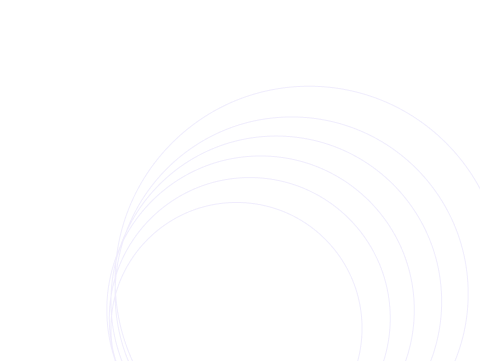 Concentric semi-circles, light blue outlines, curving from bottom left towards the right, against a white background.