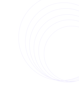 Concentric semi-circles, pale blue, arranged in a curve against a white background.