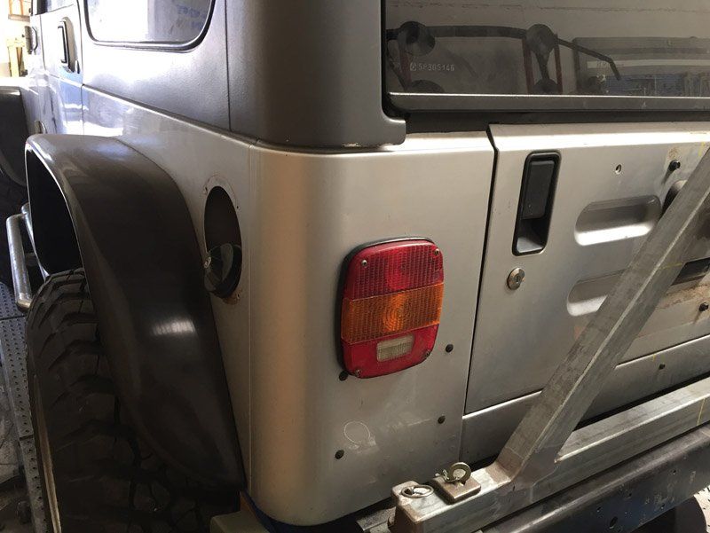 Wrangler vista da dietro