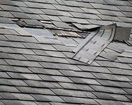 Damaged Roof Shingles — Roofing Service in Bismarck, MO