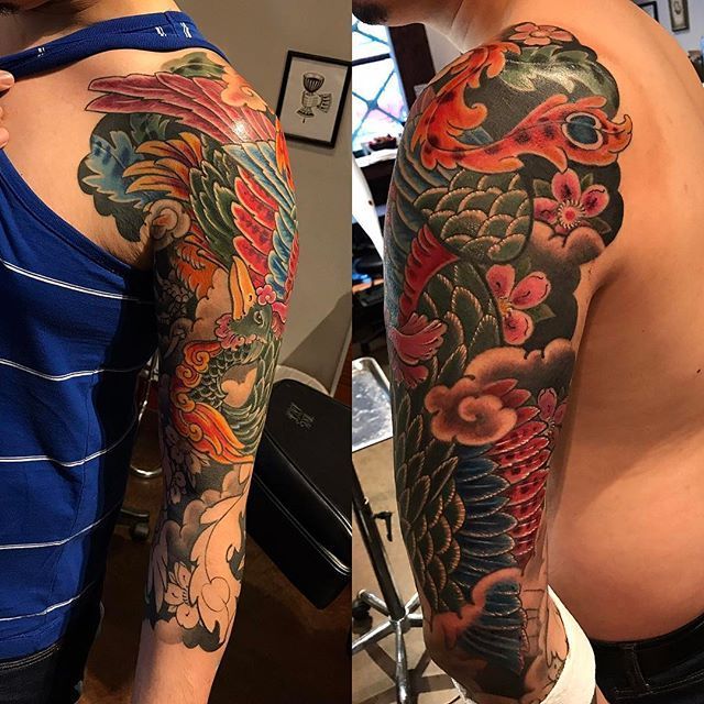 Japanese Phoenix tattoo