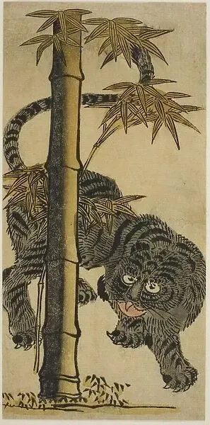 Bamboo and Tiger, c. 1725. Creator Nishimura Shigenaga