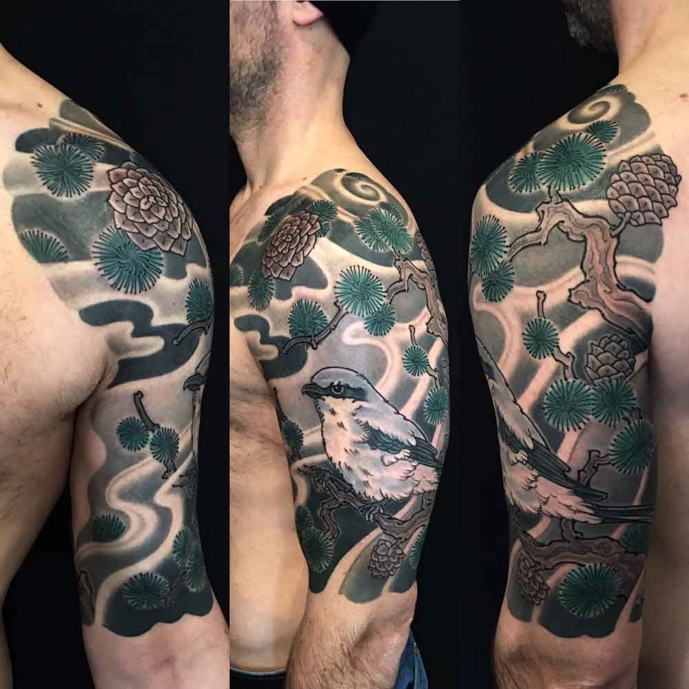 Japanese Tattoo. Half Sleeve Tattoo