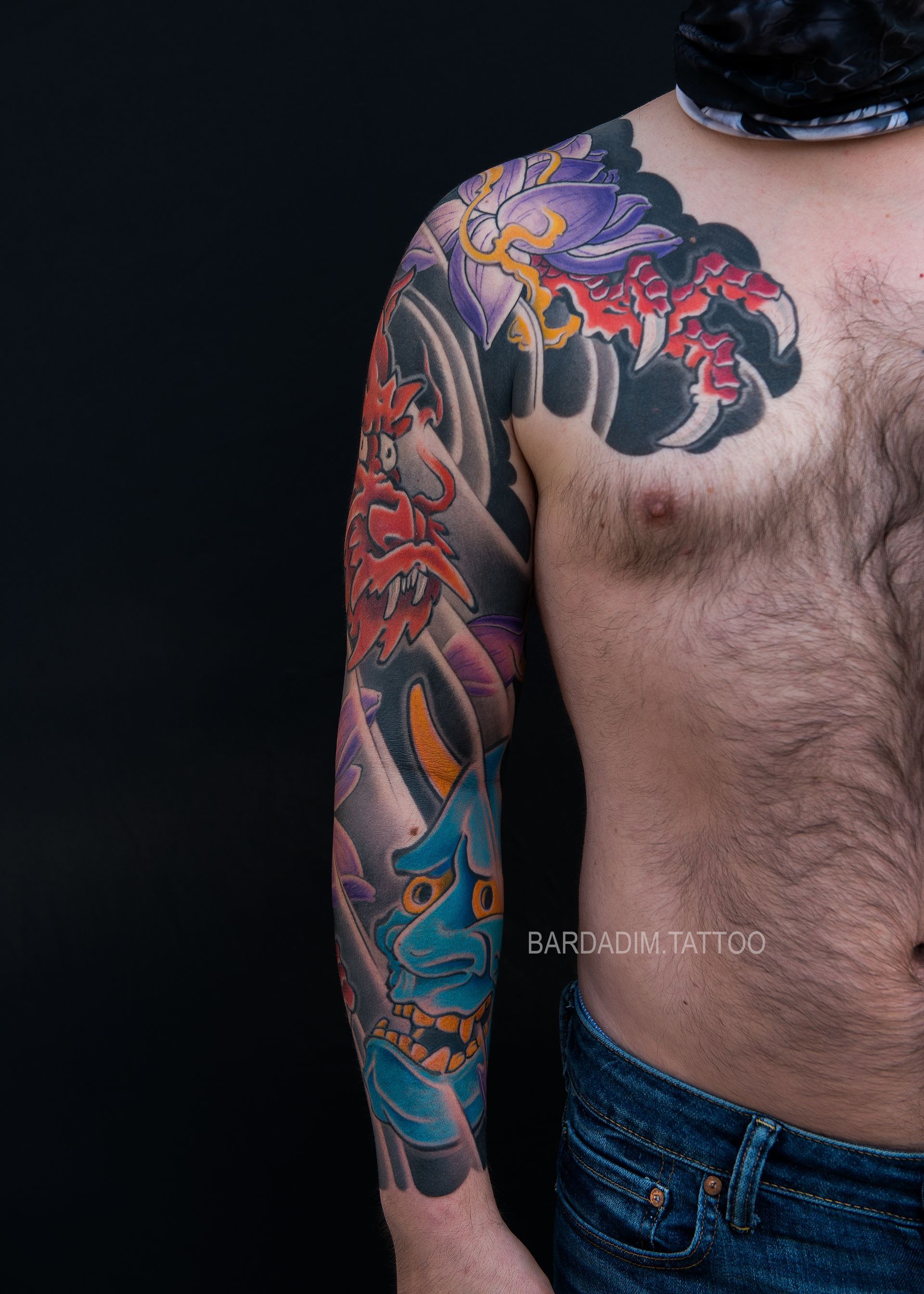 Intricate metallica arm sleeve tattoo on Craiyon