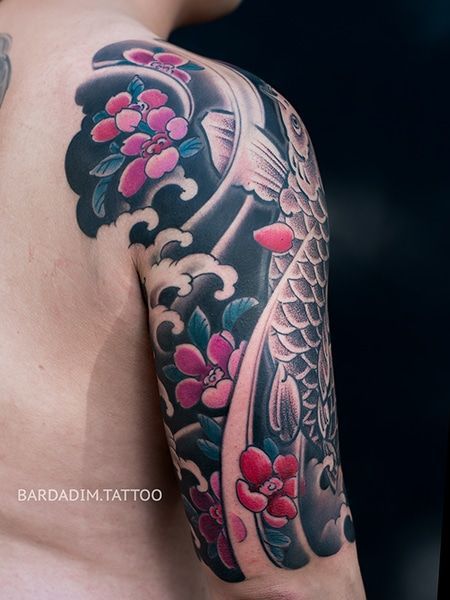 Japanese short Sleeve Tattoo