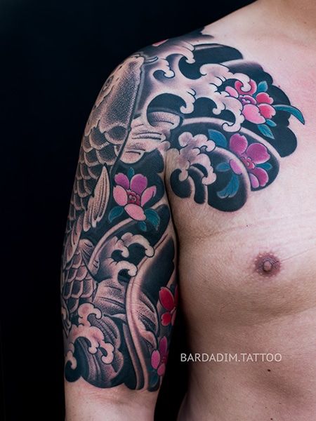 Japanese short Sleeve Tattoo