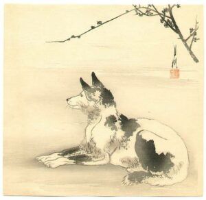 Dog Japanese print
