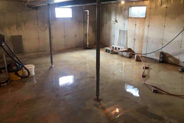 water in basement