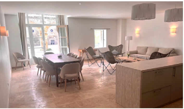 Living Room at the Gite