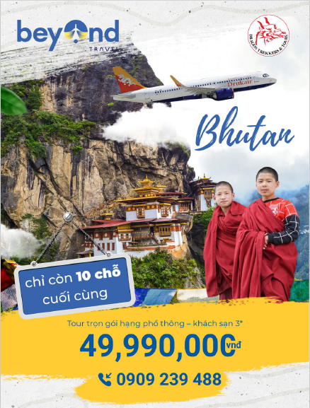 Tour Bhutan  5 ngày - đất nước hạnh phúc nhất thế giới