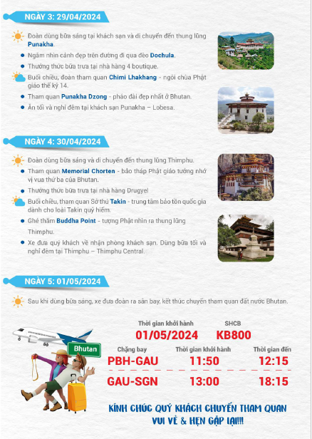 Tour Bhutan  5 ngày - đất nước hạnh phúc nhất thế giới