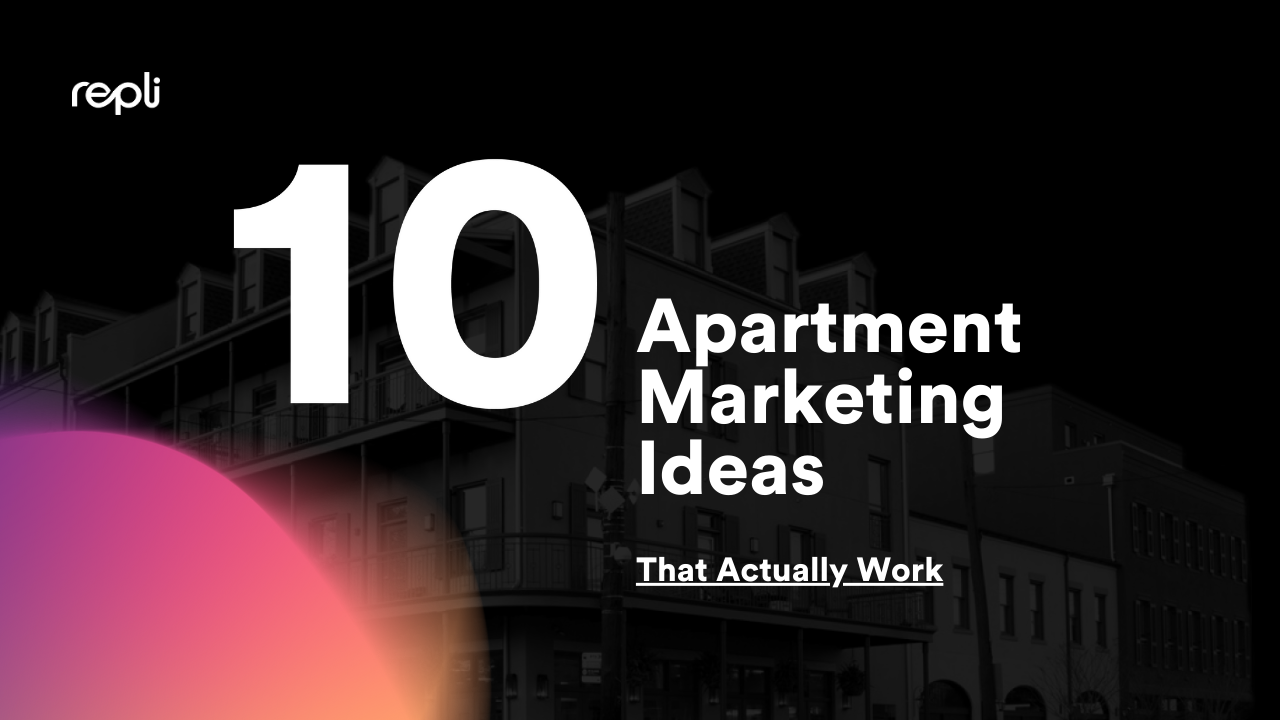 A poster for apartment marketing ideas that actually work