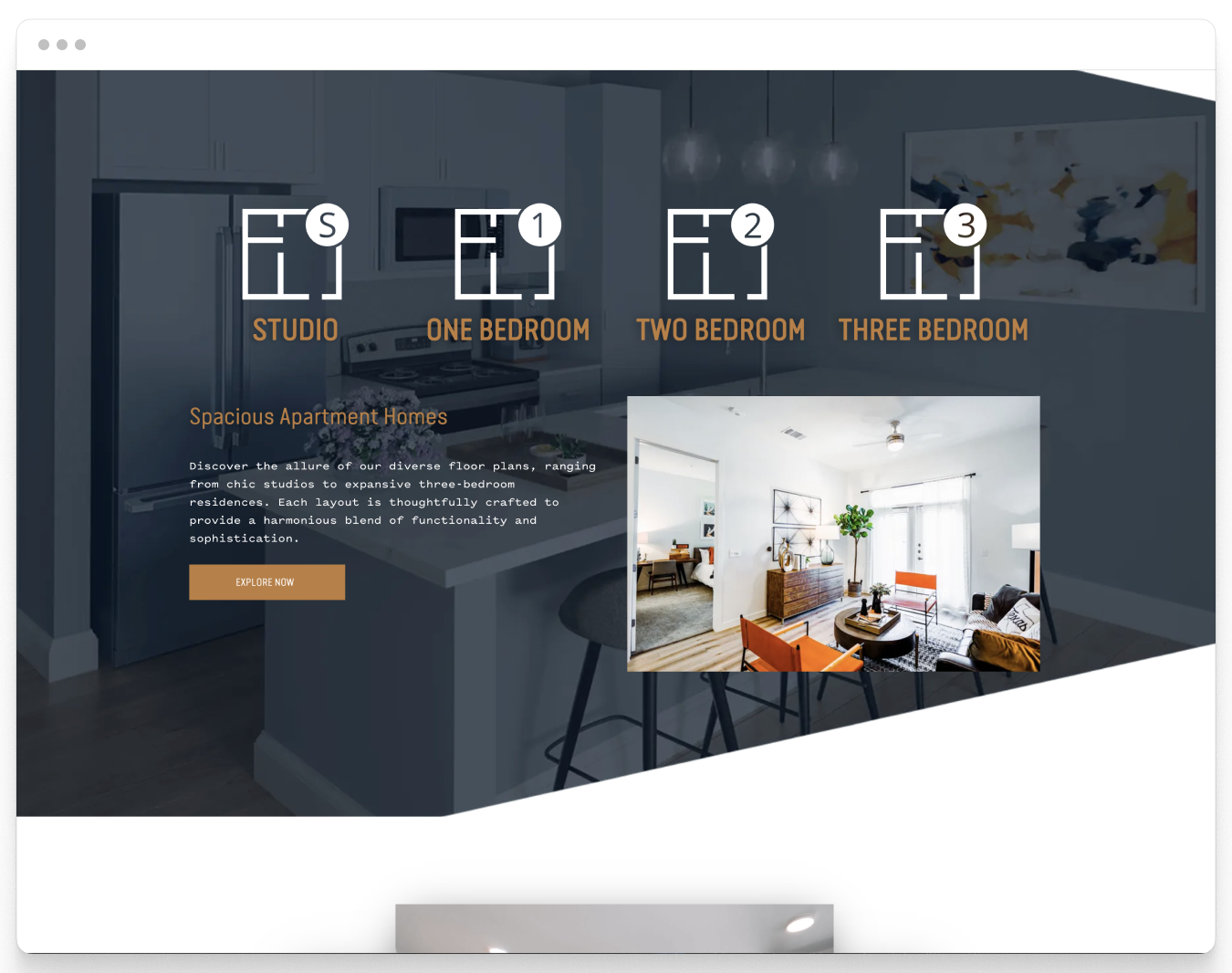 Floor Plans Highlight Preview of Aster Property Website Theme