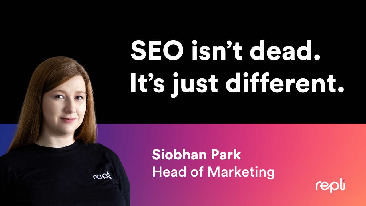 Siobhan Park, Head of Marketing, stating 