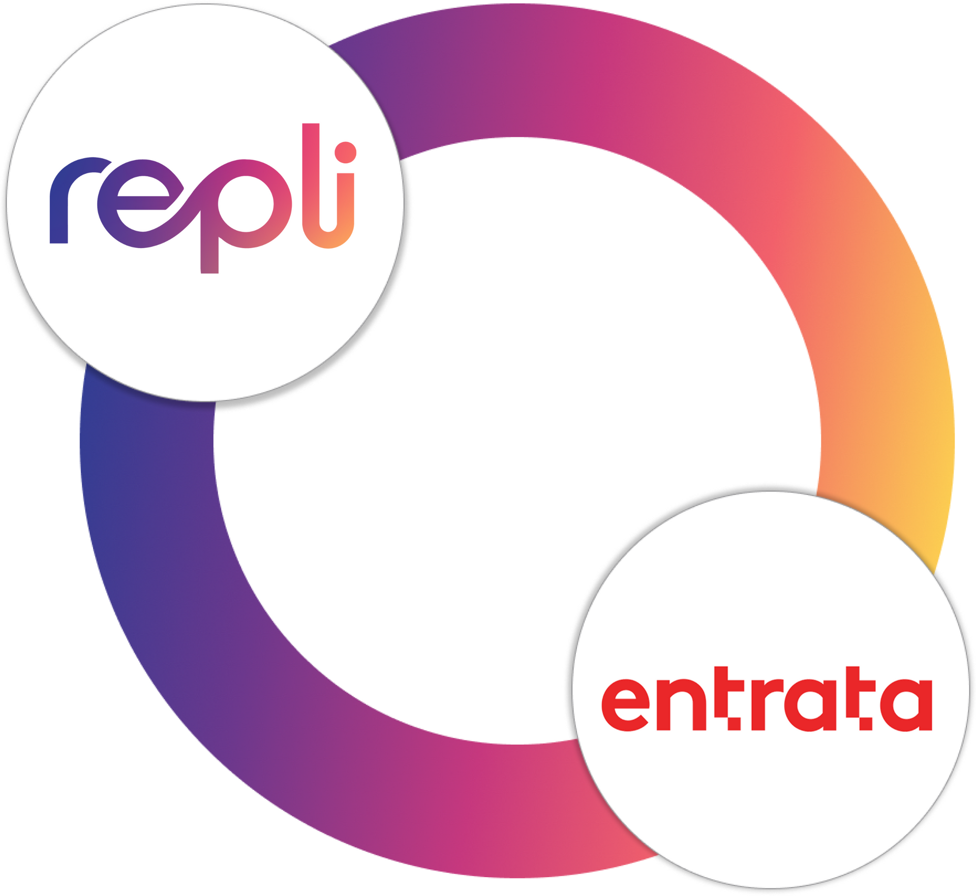 A logo for a company called repli and entrata