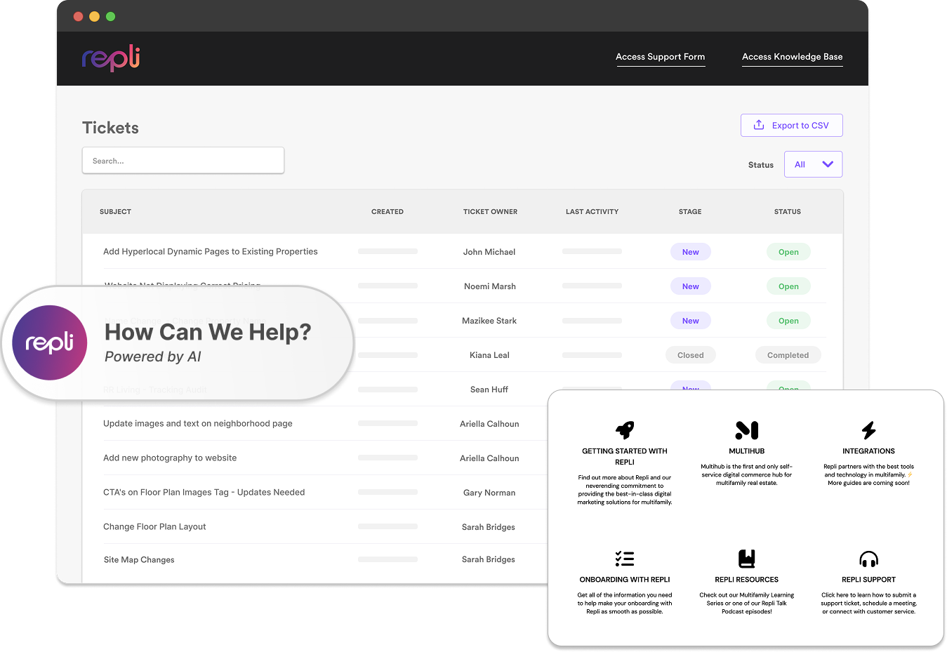A screenshot of a website with a button that says `` how can we help ? ''