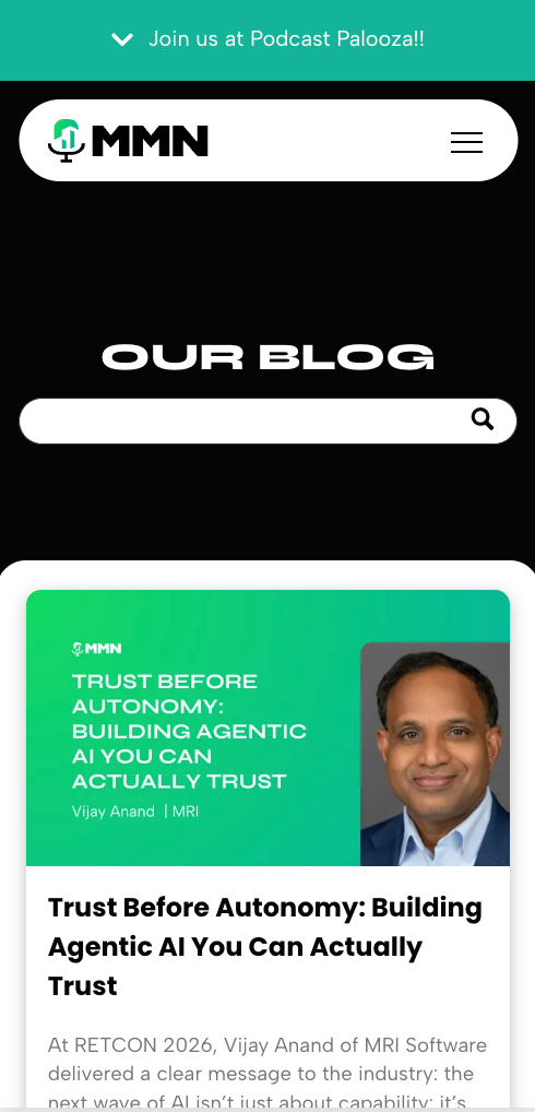 Multifamily Breakfast Club Website Mobile View