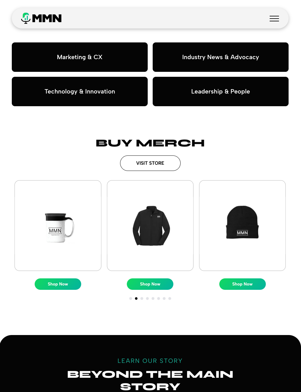 Multifamily Breakfast Club Website Tablet View