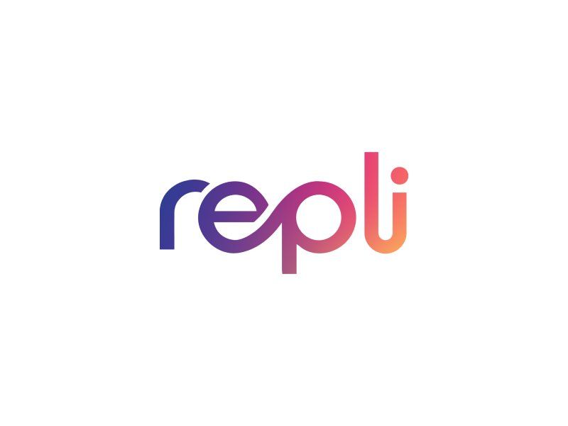 Repli Primary Logo Over White Background