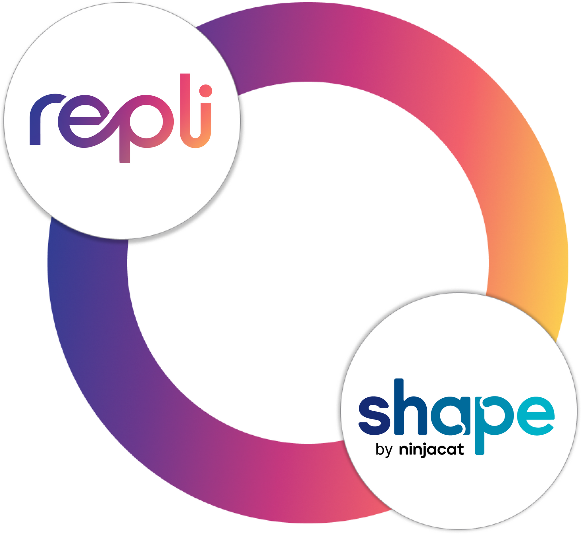 A logo for repli and shape by ninjacat