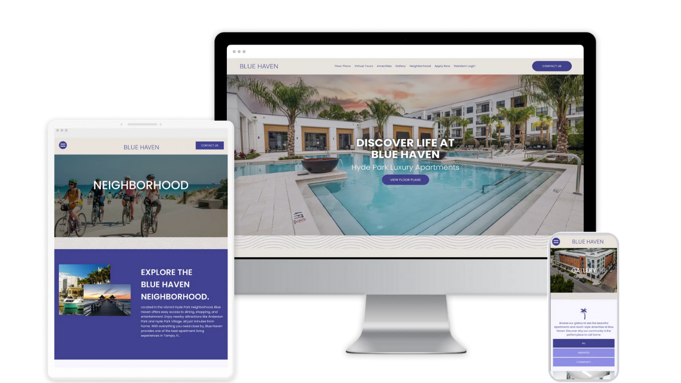 Blue Haven Property Website Theme