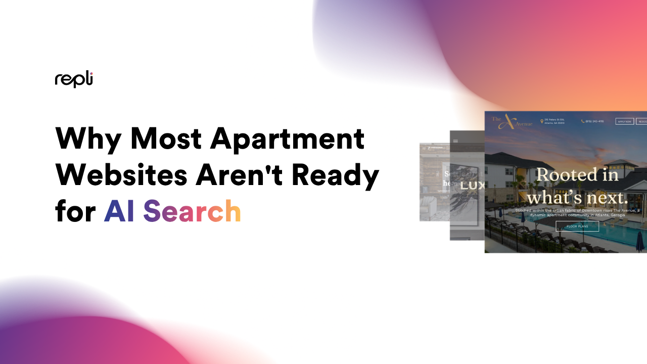 A marketing graphic for Repli titled