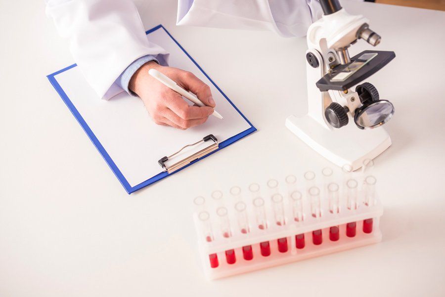 Scientist working in laboratory