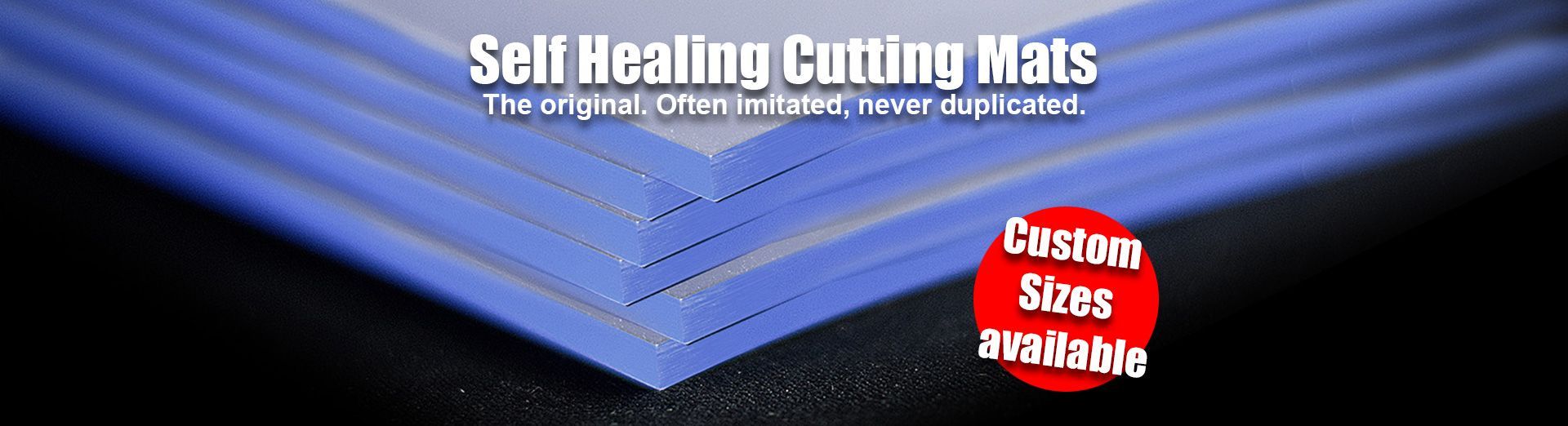 Cutting mats available in custom sizes