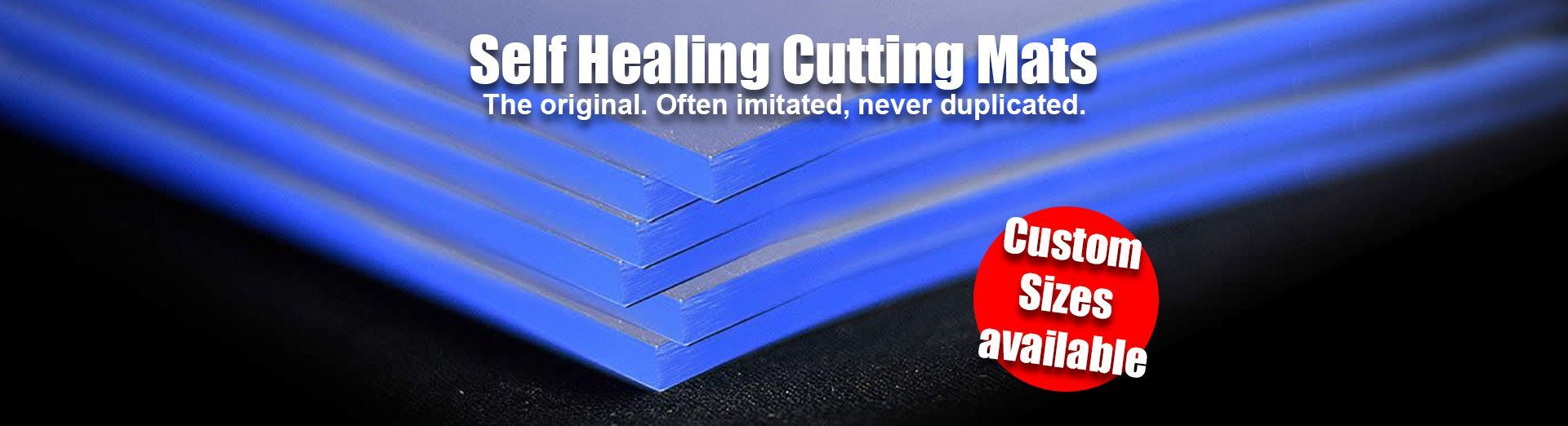 Cutting mats available in custom sizes