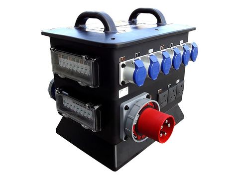 125 Amp 3 Phase Distro to 63, 32, 16, 13 Amp Sockets