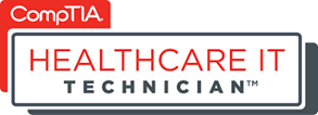 CompTIA Healthcare IT Technician certification logo.