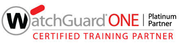 WatchGuard ONE Certified Training Partner logo: a black