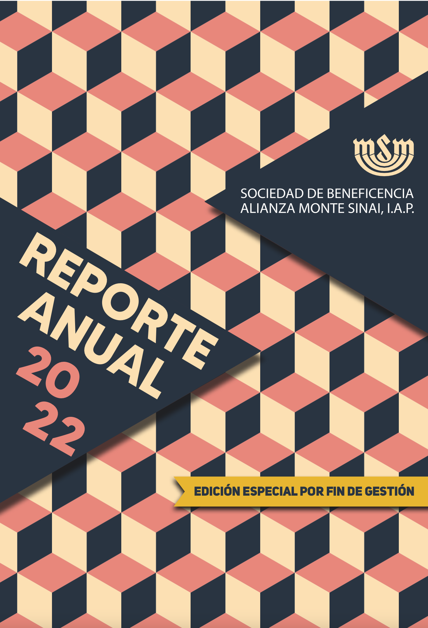 La portada de un informe anual para 2022