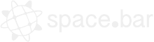 logo space.bar en blanco