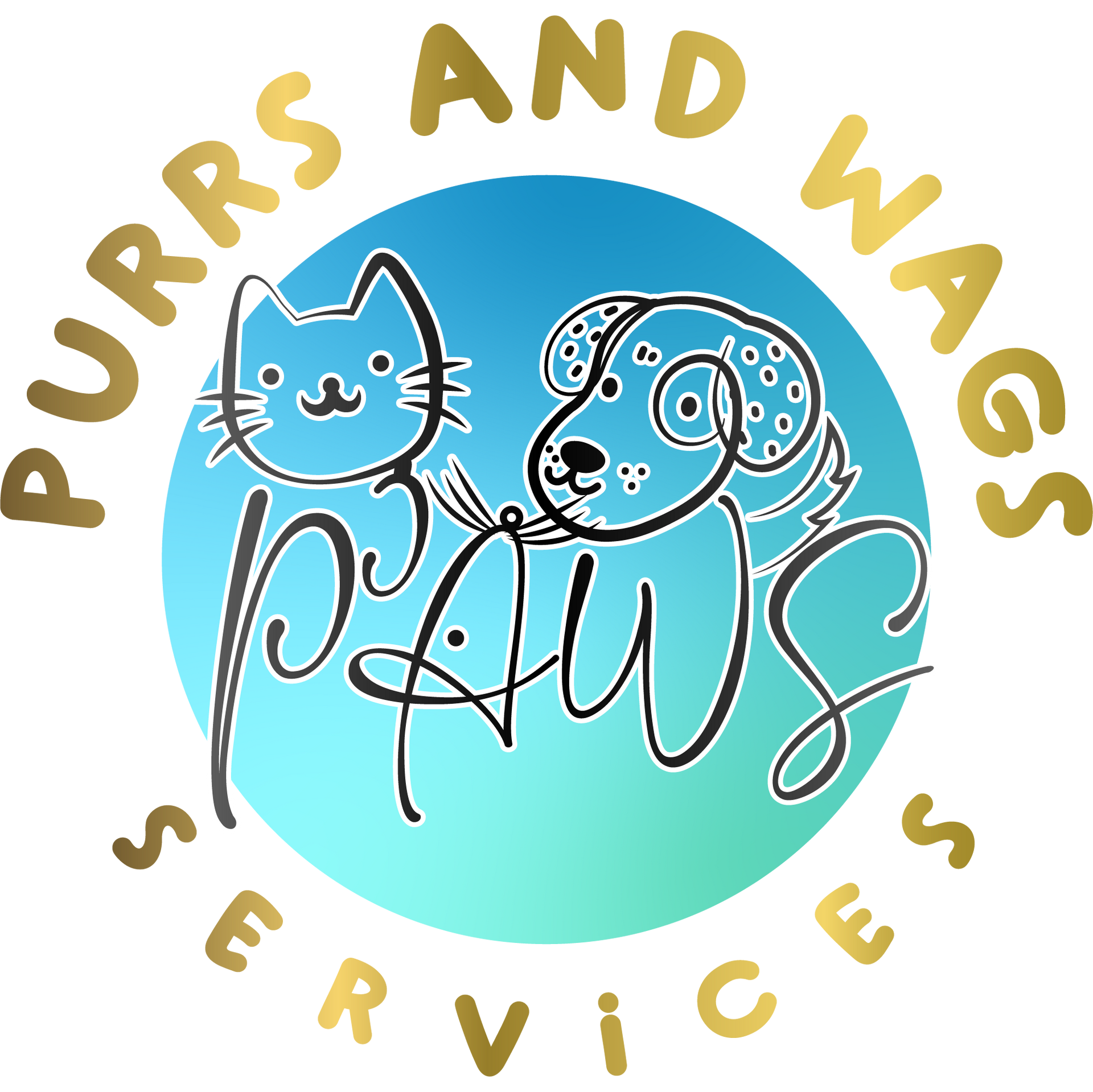 Purrs and Wags Services logo