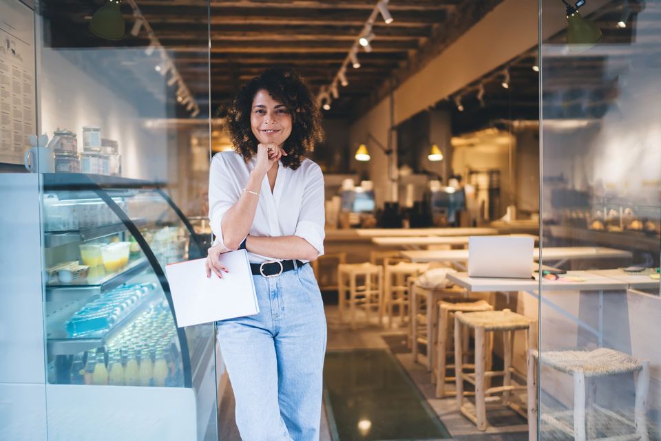 woman happy she decided to franchise her business