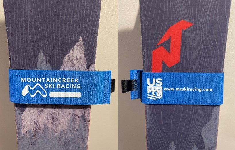 Maroon t-shirt with a ski club graphic: 