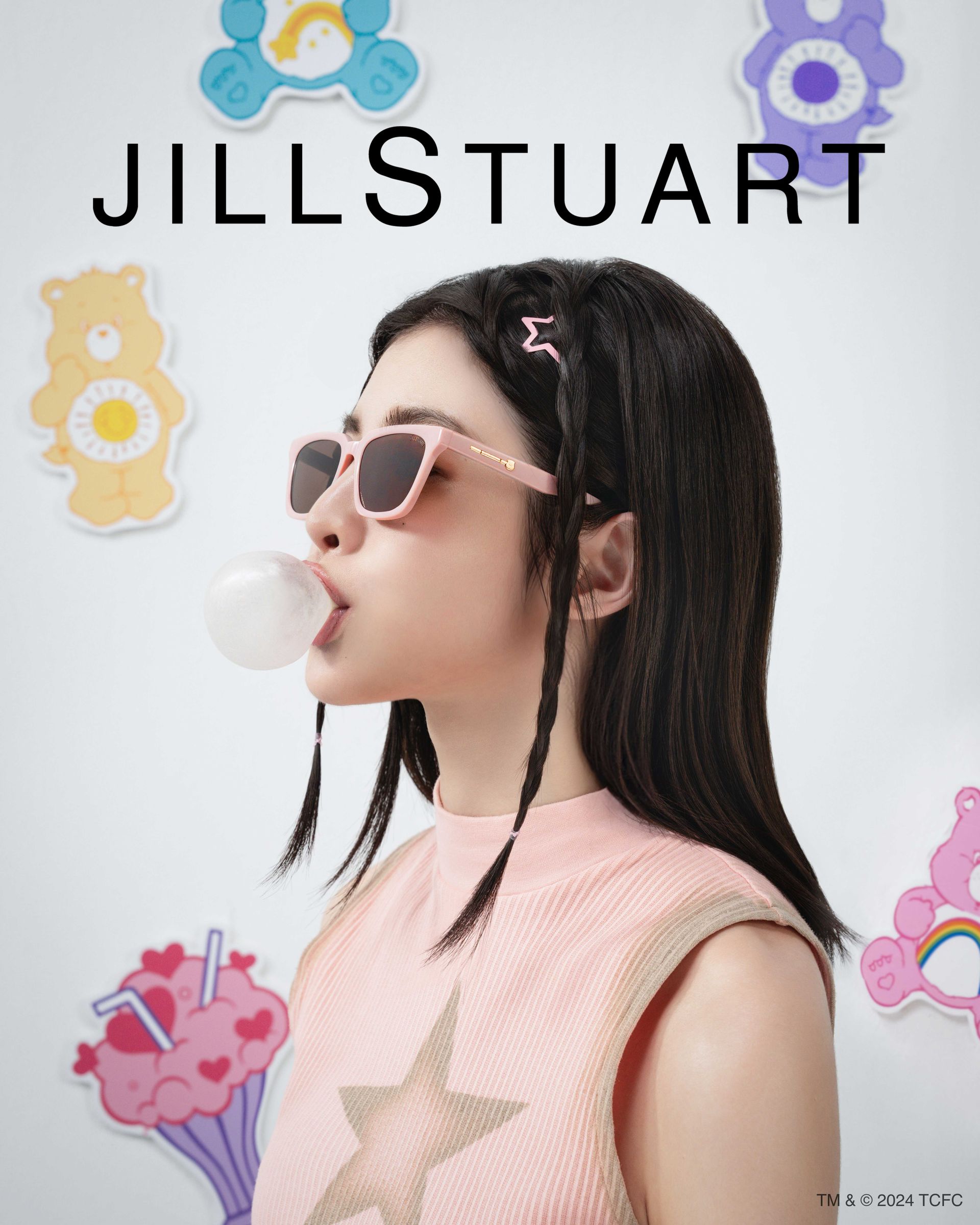 2024 Jill Stuart 眼鏡商品攝影，金屬鏡框、質感光影拍攝、專業平面攝影作品，品牌形象視覺